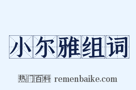 小尔雅组词是什么意思的图片